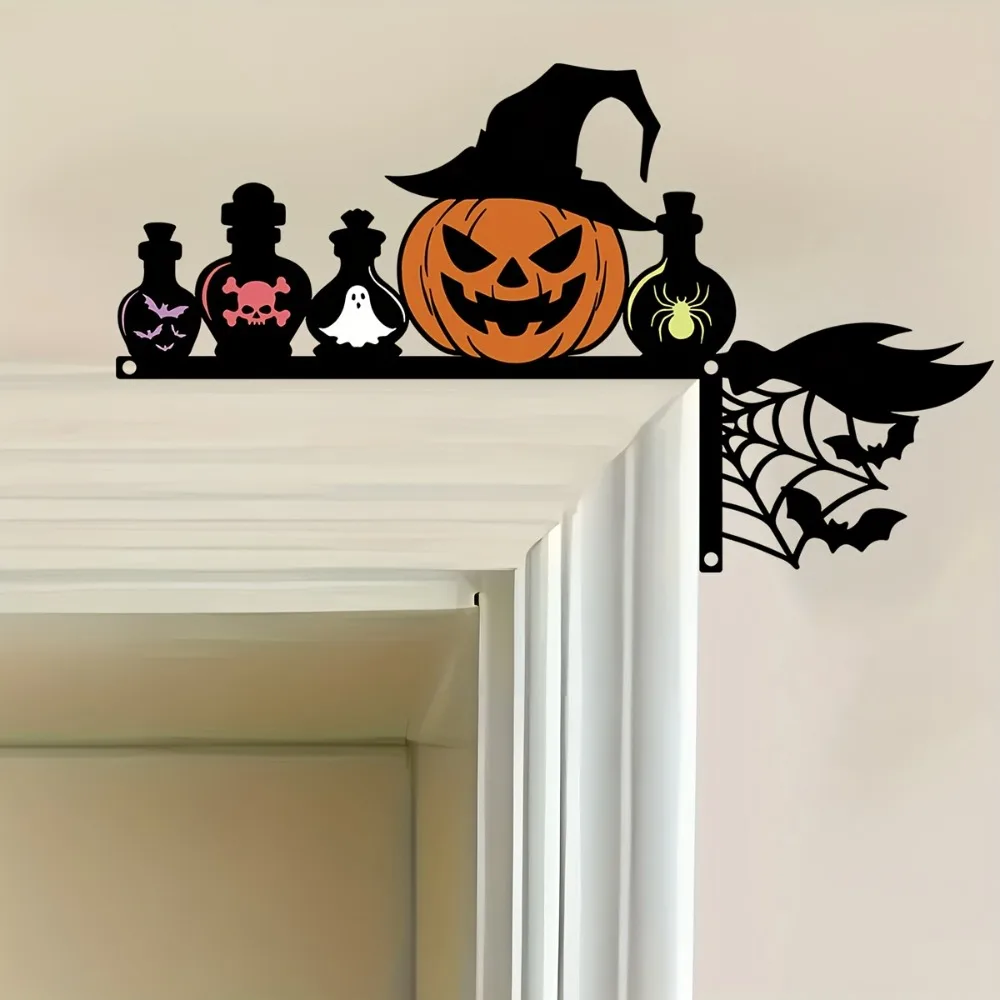 Spider Web Halloween Decoration - CIFBUY Decoração de Halloween para Porta,