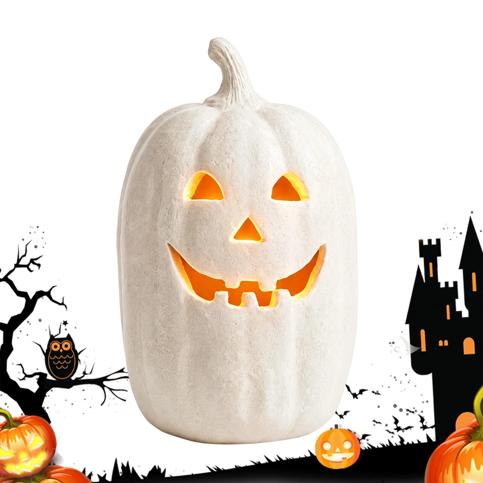Pumpkin Lantern Halloween - Lanternas de Abóbora Artesanais de Resina,