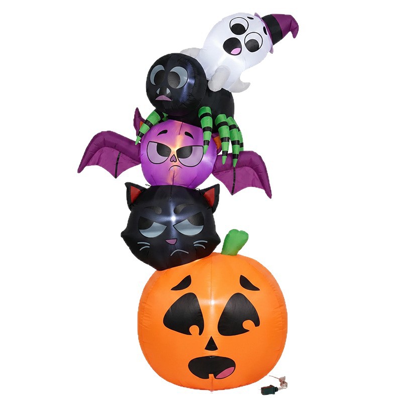 Halloween Pumpkin Decor Led - Decorações Infláveis de Halloween de 18m,