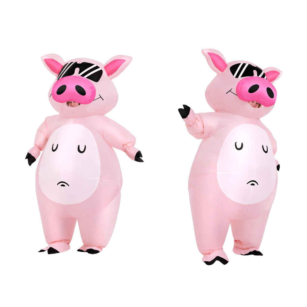 Fantasia Inflável de Porquinho - Halloween Costume Adult avaliação e preço