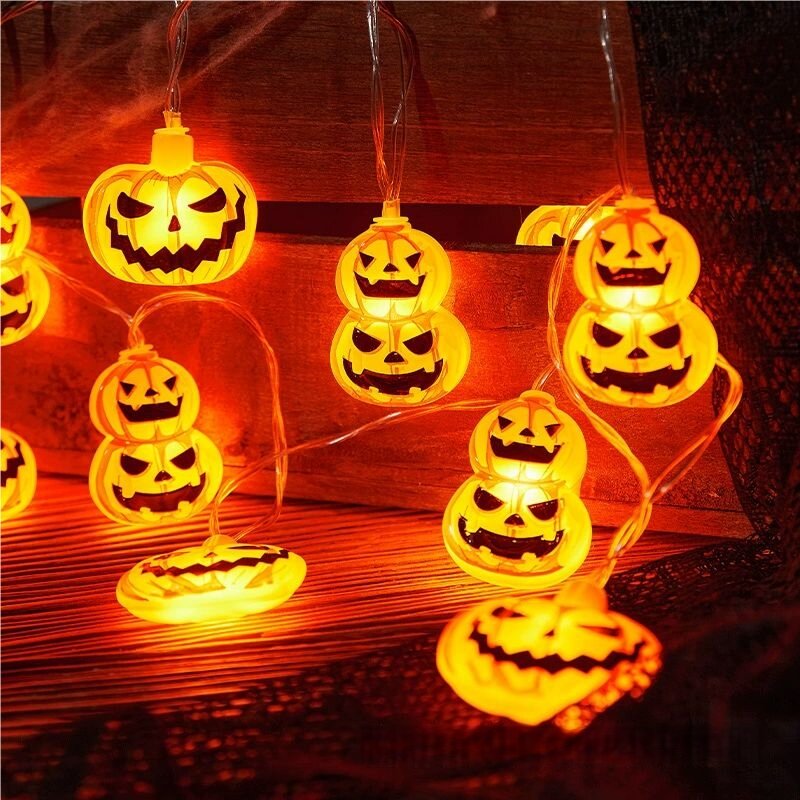 Luzes de Cordão LED de Hallowe - Halloween Led String Lights Orange avaliação e preço