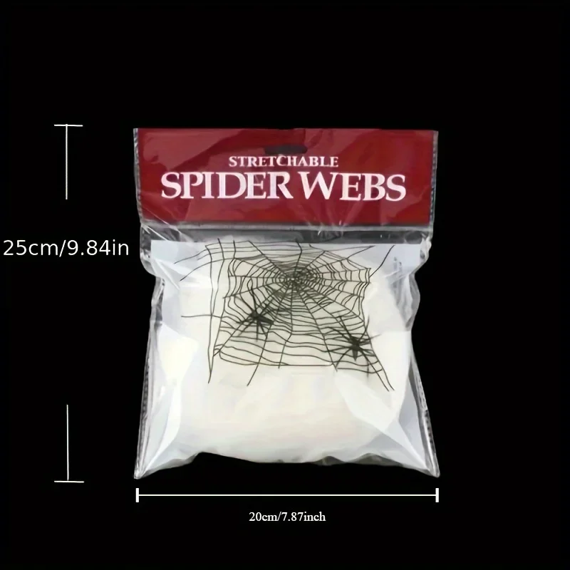 Teias de aranha elásticas com  - Spider Web Halloween Decoration avaliação e preço
