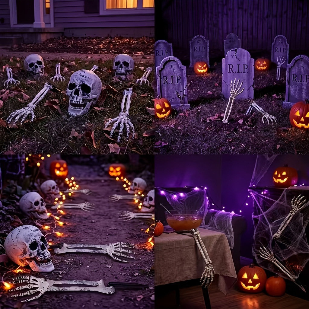 Conjunto de 3 peças para decor - Halloween Skeleton Decoration avaliação e preço