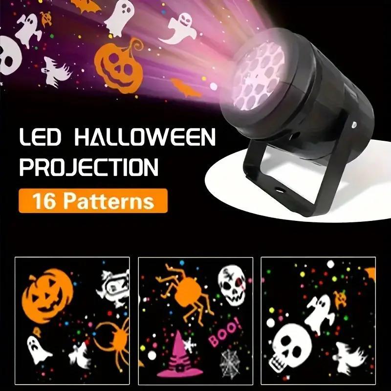 Projetor de Luz LED para Hallo - Halloween Pumpkin Decor Led avaliação e preço