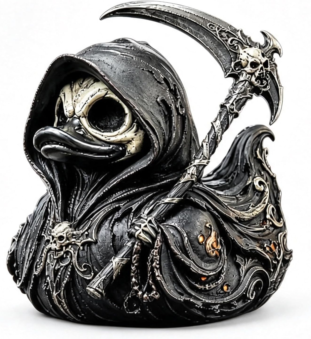 Pato Colecionável Gótico Ceifa - Halloween Skeleton Decoration avaliação e preço