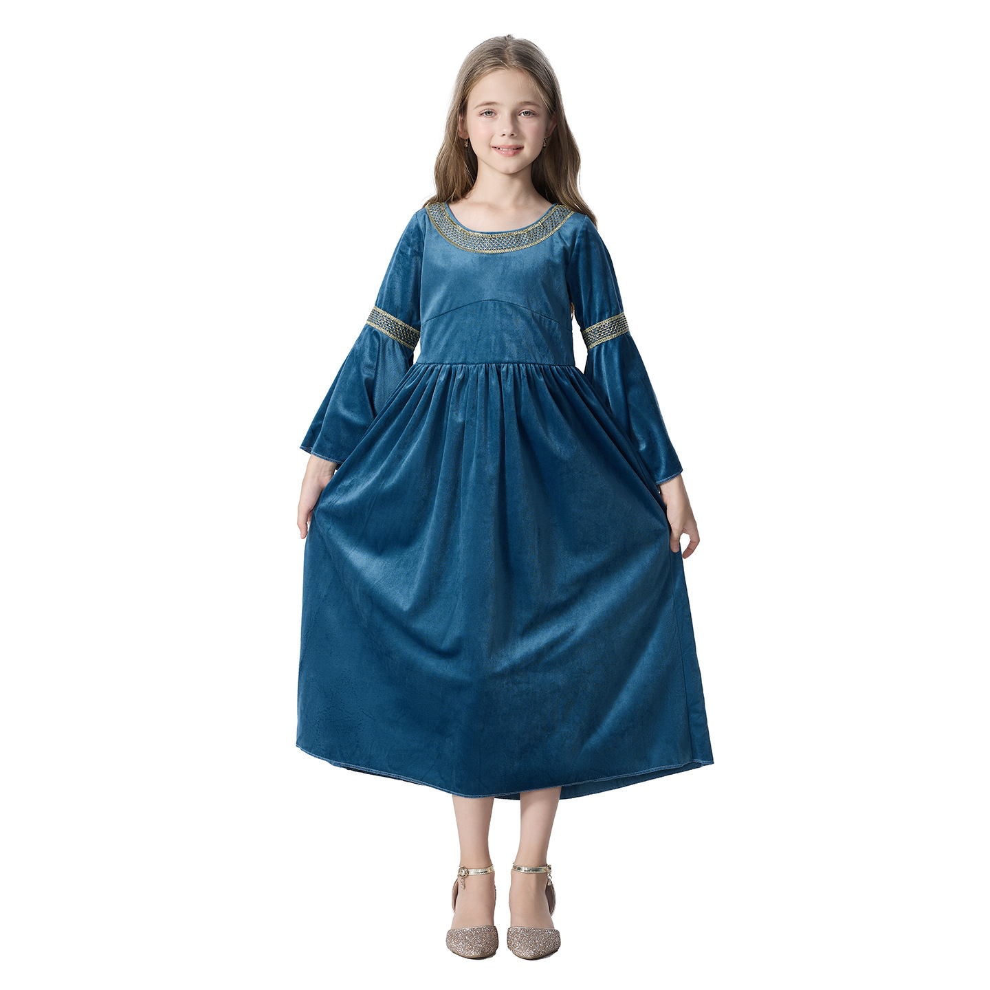 Vestido de princesa medieval p - Halloween Costume Kids avaliação e preço