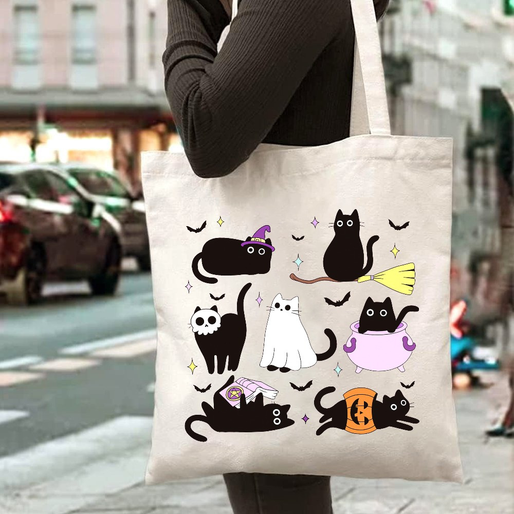 Bolsa de lona personalizada co - Pumpkin Lantern Halloween avaliação e preço