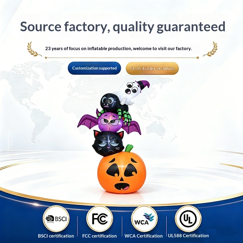 Decorações Infláveis de Hallow - Halloween Pumpkin Decor Led avaliação e preço