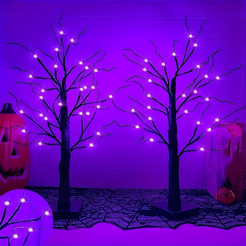 Luz da árvore do bétula do dia - Halloween Led String Lights Orange avaliação e preço