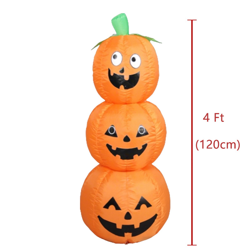Abóbora Inflável Empilhável de - Halloween Pumpkin Decor Led avaliação e preço