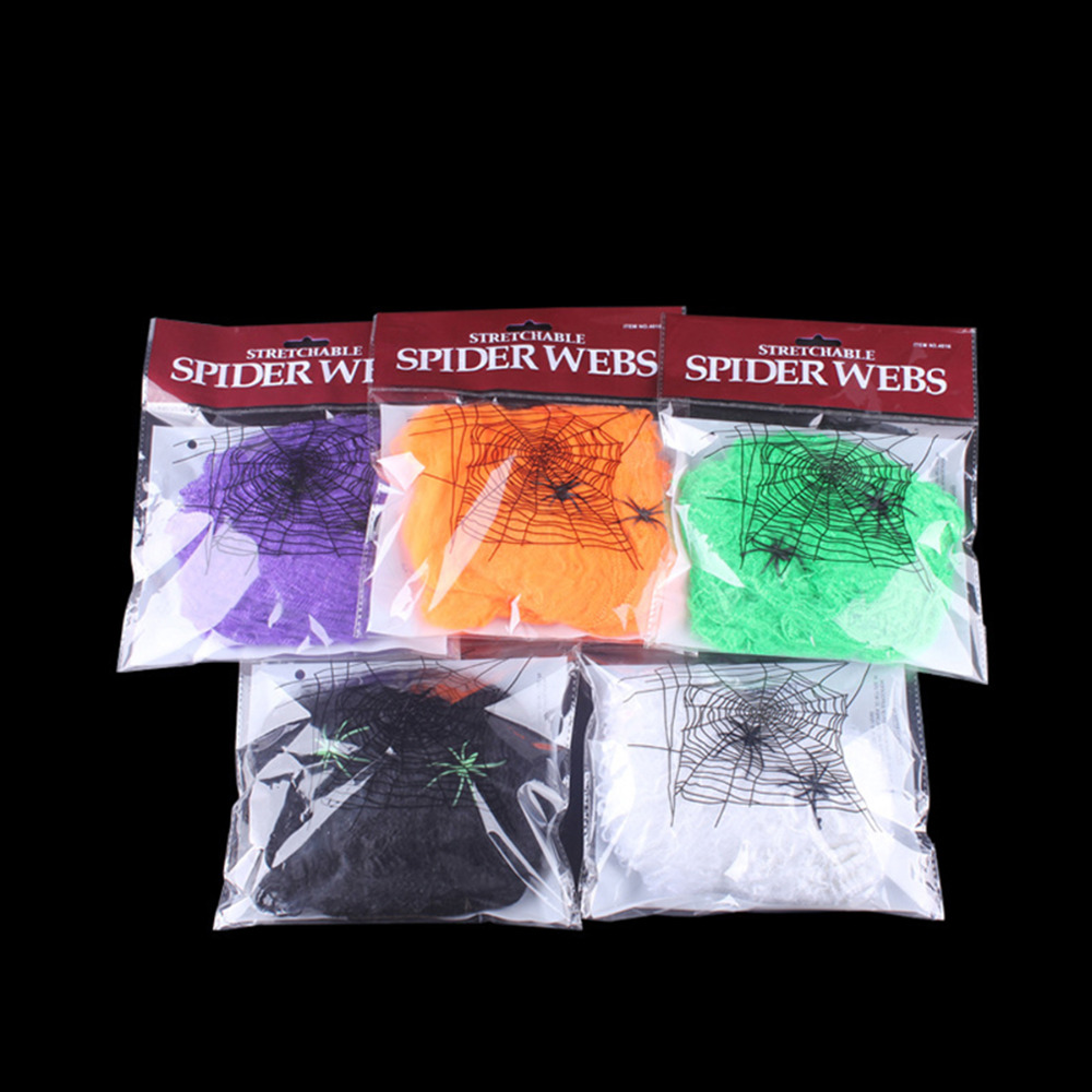 Halloween assustador festa cen - Spider Web Halloween Decoration avaliação e preço