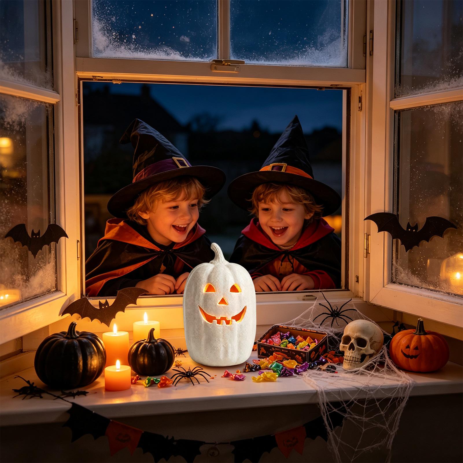 Decoração de Abóbora de Hallow - Pumpkin Lantern Halloween avaliação e preço